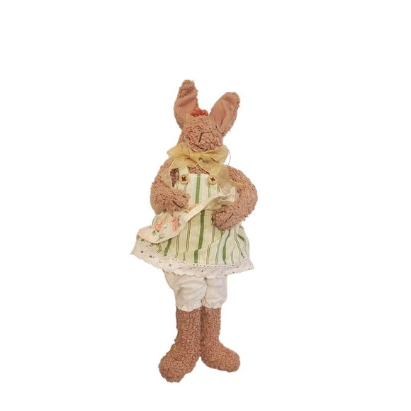 Charming Group Brown Bunny Rabbit  Plush Shelf‎ Sitter Easter Display  Girl - Picture 3 of 10